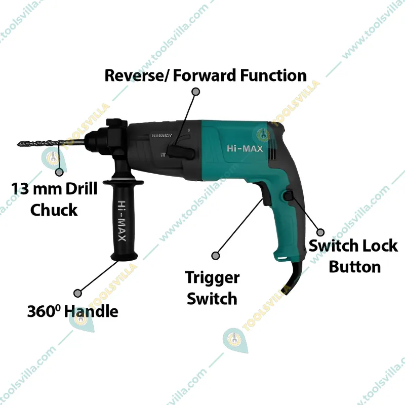 Hi max hammer drill machine online 20mm